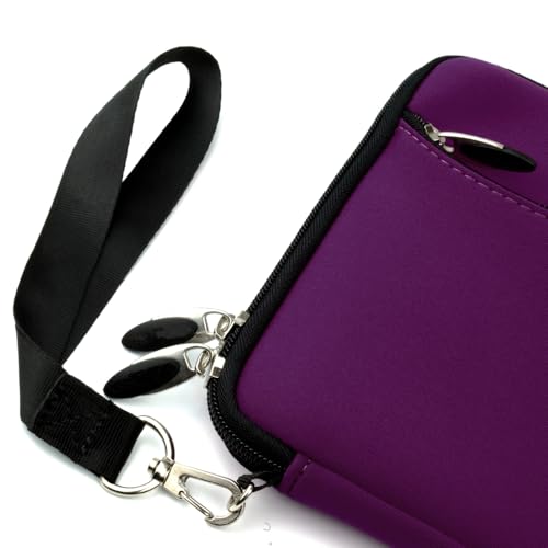 13 Inch Laptop Carrying Sleeve Neoprene Water Resistant Bag with Accessories Pocket-Compatible with AirBook 13 (Purple) - color: Purple