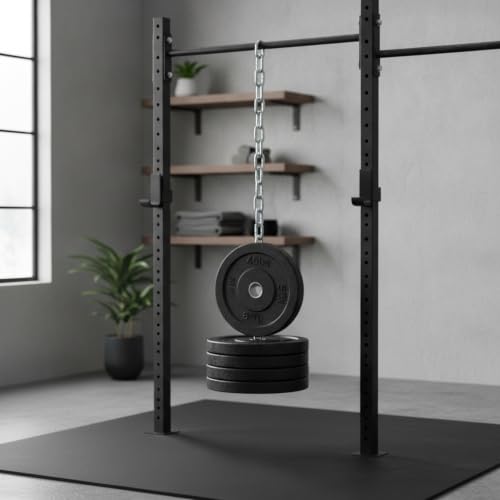 Home Gym Pull Up Station Accessory: Weighted Dip Belt with Heavy Duty Iron Chain for Strength Training - size: 11.81 x 0.98 x 0.39 in