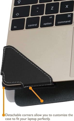 Profile Series - Black Leather Laptop Case Compatible with ASUS Zenbook S14 (UX5406) 14" Laptop