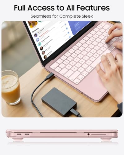Fintie Case for MacBook Neo 13 Inch A3404 2026, Frost Blush | Snap-On Hard Shell Cover, Ultra-Thin, Slim Fit, Lightweight - color: Frost Blush
