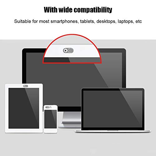 Zopsc Ultra Thin Metal Webcam Cover, 3 Pack Privacy for Laptops Desktops Tablets Smartphones, Silver - color: silver