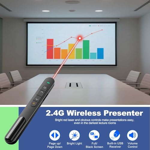 QUI Presenter Clicker Bundle | BK600 Slim-Shaped USB A Black & BQ100 Remote-Shaped USB A Purple