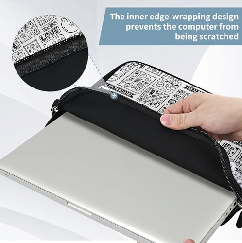 10 inch Messenger Bag Carrying Case with Handle Accessory Pocket Fits 7 to 10-Inch Laptops/Notebook/Kids Tablet (7-10.2 inch, Animal Cartoon) - color: Animal Cartoon, size: 7-10.2 inch