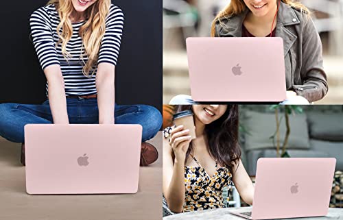 CISSOOK Baby Pink Case for MacBook Pro 13 inch 2025-2016 | 4in1 Set Plastic Hard Shell Case + Keyboard Cover Compatible with MacBook Pro 13" M2 M1 Model A2338 A2251 A2289 Pink - color: Baby Pink