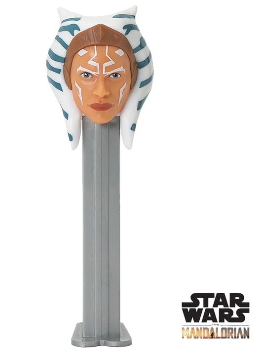 PEZ Star Wars Mandalorian Candy Dispenser - Ahsoka PEZ Candy Dispenser With Refills | Star Wars Party Favor, Grab Bags
