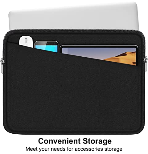 Laptop Sleeve 15.6 inch, Durable Slim Computer Carrying Bag Protective Case | Laptop Case, Computer Sleeve Handbag with Front Pocket, Laptop Cover for 15-16 Inch HP, Dell, Lenovo, Asus, Notebook, Black - color: Black, size: 15.6 Inch