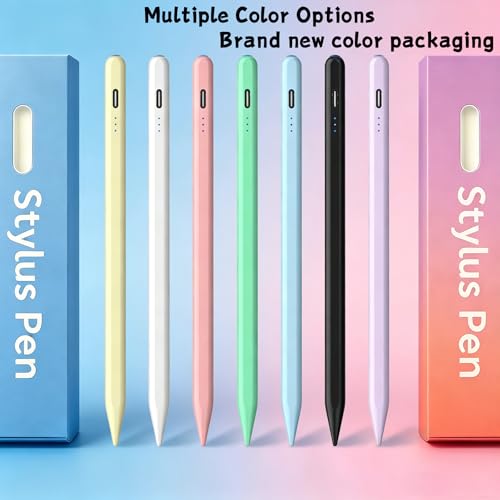 Stylus Pen Android for AMZ Tablet HD 10/Max 11 Compatible with Samsung/Lenovo,Accurate， Push-Button Switch On/Off,Long Battery Life+2Tips(NW Green) - color: NW Green