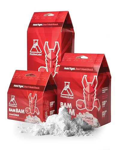 Friction Labs Premium Loose Climbing Chalk | High-Performance Hand Chalk with Superior Grip for Bouldering, Climbing, Long Lasting & Skin Friendly Powdered Chalk - size: 12 oz/340 g - Loose Chalk, style: Super Chunky Texture - Bam Bam