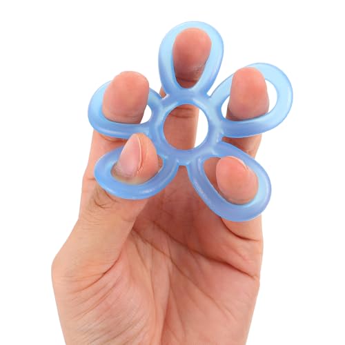BESPORTBLE 3pcs Silicone Finger Strength Trainer Rings, Hand Resistance Bands for Grip Strength, Muscle Training, Rehabilitation, and Physical Therapy, Suitable for Musicians, Athletes,