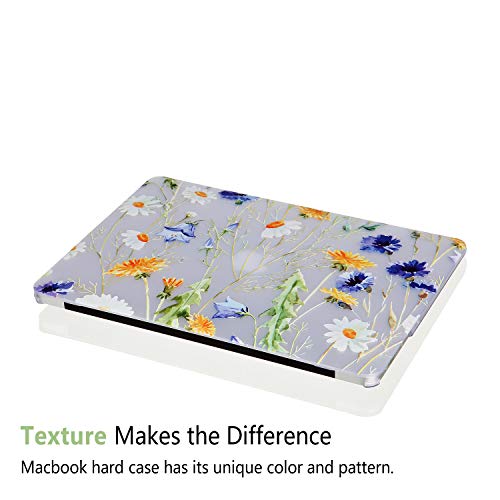 Case for MacBook Pro 14-inch Laptop M5 M4 M3 M2 M1 A3427 A3426 A3434 A3112 A3185 A3401 A2918 A2992 A2779 A2442 2026-2021 Release, Hard Shell&Keyboard Cover&Screen Protector&Webcam Cover,Floral Pattern - color: Yellow Blue