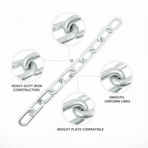Home Gym Pull Up Station Accessory: Weighted Dip Belt with Heavy Duty Iron Chain for Strength Training - size: 11.81 x 0.98 x 0.39 in