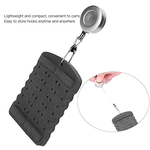 Fishing Hook Hanging Board Foam Hook Storage with Expansion Buckle Portable Fly Fishing Bait Accessory