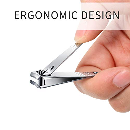 32 Pieces Stainless Steel Fingernail Nail Clipper Bulk Silver Portable Toenail Clippers Cutter Set - size: 32 Count (Pack of 1)