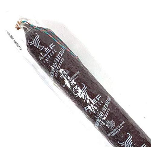 Alef Beef Salami Evreyskaya (Jewish) 1.5 Lb - Cured Charcuterie Meat, Perfect Hard Salami For Deli & Charcuterie Boards