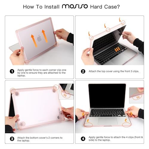 MOSISO Compatible with MacBook Air 13 inch Case M5 2026 M4 M3 M2 2025-2022 | A3449 A3240 A3113 A2681, 3 in 1 Kit Crack-Resistant Heavy Duty Protective Hard Shell Case Cover with TPU Bumper, Purple - color: Purple