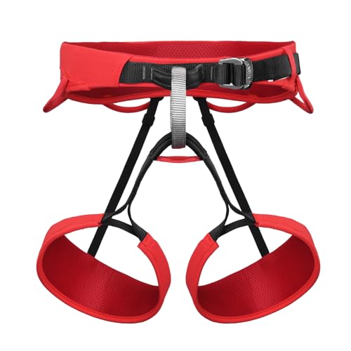 KAILAS Airo Rock Climbing Harness Men Roofing Harnesses Rescue Mountaineering Safety Belt Women Comfortable Lightweight - color: Red, size: Large