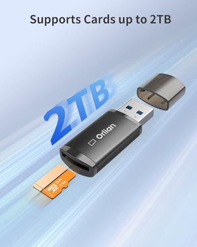 10 Pack USB 3.0 Micro SD Card Reader, 5Gbps Speed SD Card Adapter, Menory Card Reader Compatible with Windows, MAC MacBook Pro/Air, Android and More, Black(10 Pack) - size: 10 Pack
