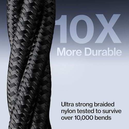 Statik MagStack Pro USB C to USB C Coiling Magnetic Charging Cable,100W | Nylon Braided Tangle-Free Design, Magnetic Coiling, Data Transfer, Compatible with iPhone & Android, 3FT Black, 5 Pack - color: Black, size: 3ft (5 Pack), style: USB-C to USB-C