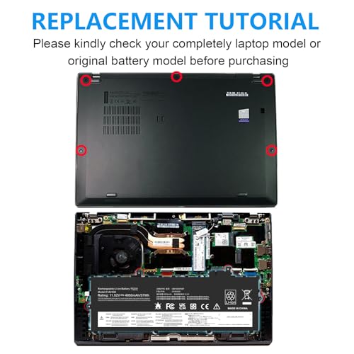 Fancy Buying 01AV430 SB10K97587 Battery Replacement for Lenovo ThinkPad X1 Carbon 5th Gen 2017 6th Gen ThinkPad X1 Carbon 2017/2018 Series 01AV429 SB10K97586 01AV431 SB10K97588 01AV494 SB10K97586 - size: 11*4*0.2inch