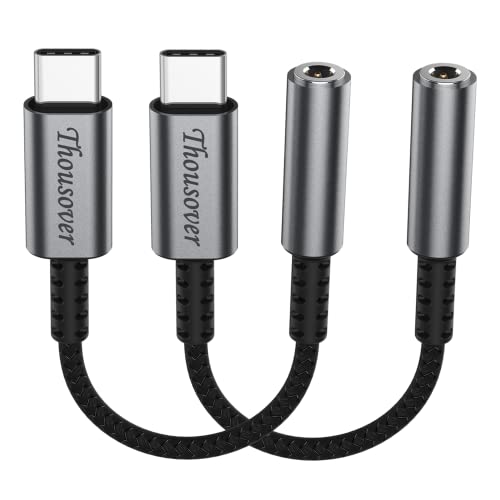 Thousover USB Type C to 3.5mm Female Headphone Jack Adapte