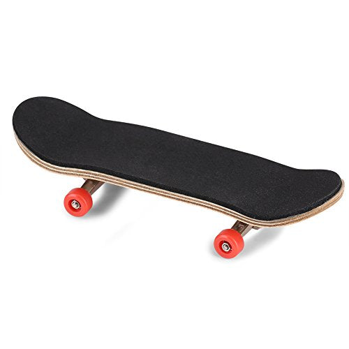 HERCHR Finger Boards, 1Pc Maple Wooden Alloy Fingerboard Finger Skateboards Creative Fingertips Daliy Playing Relaxing Movement Set with Box for Relax Play (Red) - color: Red