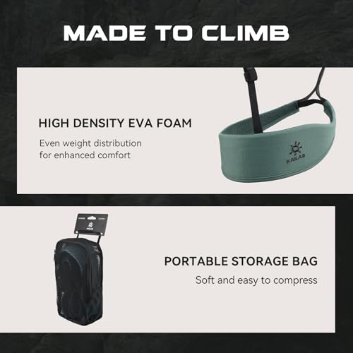 KAILAS Airo Rock Climbing Harness Men Roofing Harnesses Rescue Mountaineering Safety Belt Women Comfortable Lightweight - color: Sage Green, size: X-Large