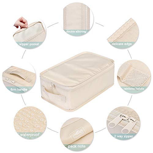JJ POWER Travel Shoe Bags, Foldable Waterproof Shoe Puches Organizer-Double Layer (2 Grey Shoe Bags) - color: Grey, size: 2 Packs
