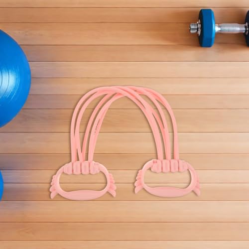 Operitacx Figure 8 Fitness Resistance Band with Handles | 15-90LBS Elastic Bands for Arm Back & Shoulder | Portable Exercise Equipment for Yoga & Pilates Stretching