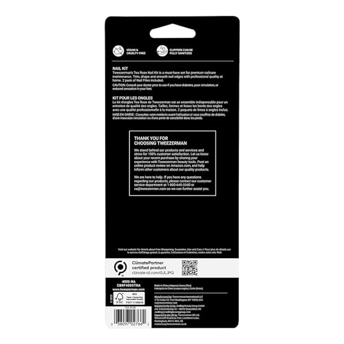 Tweezerman Nail Kit with Clipper & 2 Nail Files Tea Rose - color: Tea Rose