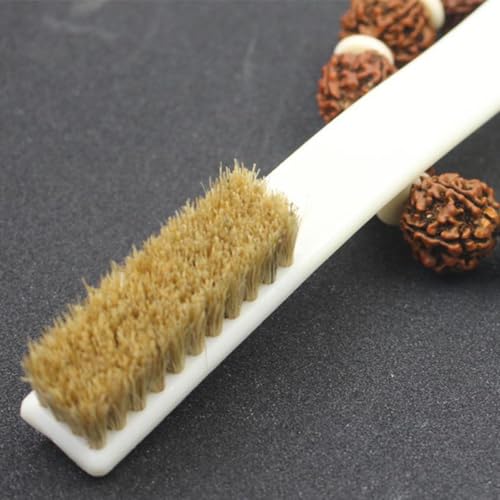 NUOBESTY 2pcs Rock Climbing Brush Boar Bristle and Sturdy Handle, Outdoor Sports Cleaning Tool for Boulder and Stone Holds, Convenient Climbing Supplies