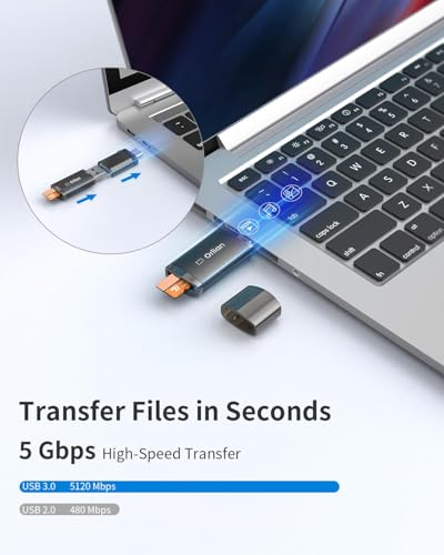 10 Pack USB 3.0 Micro SD Card Reader, 5Gbps Speed SD Card Adapter, Menory Card Reader Compatible with Windows, MAC MacBook Pro/Air, Android and More, Black(10 Pack) - size: 10 Pack