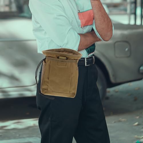 Lightweight Outdoor Utility Pouch Multipurpose Fanny Pack with Drawstring Chalk Holder Adjustable Waist Pouch for Hiking and Outdoor Activities Made of Sturdy Oxford Cloth
