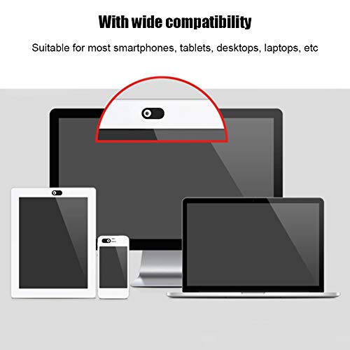 Zopsc Webcam Cover 3pcs Ultra Thin Metal Lens Cover | Anti Hacker Camera Slider, Privacy Protection for Phone, Privacy Cover for Laptop and Tablet - color: Silver black pink color