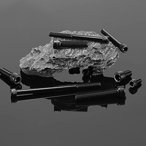 1/2-13 x 2-1/2" Socket Head Cap Screws Bolts, 20Pcs 304 Stainless Steel 18-8, Allen Socket Hex Drive, Full Thread, Black Oxide by SG TZH(with Hex Spanner) - size: 1/2-13 x 2-1/2"
