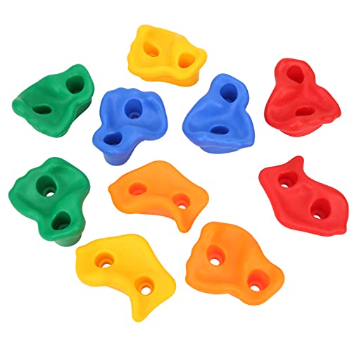 RiToEasysports Kids Playground Grips, Textured Indoor Climbing Holds with Colorful Plastic Surface for Home Gyms and Play Areas