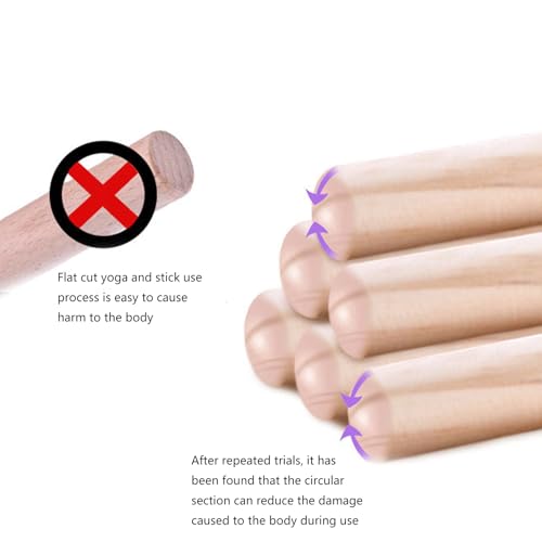 Correct Postures Exercise Stick Wood Training Mobility Fitness Poles Flexibility Enhancer Open Shoulder Comfortable Body Stretching Tool