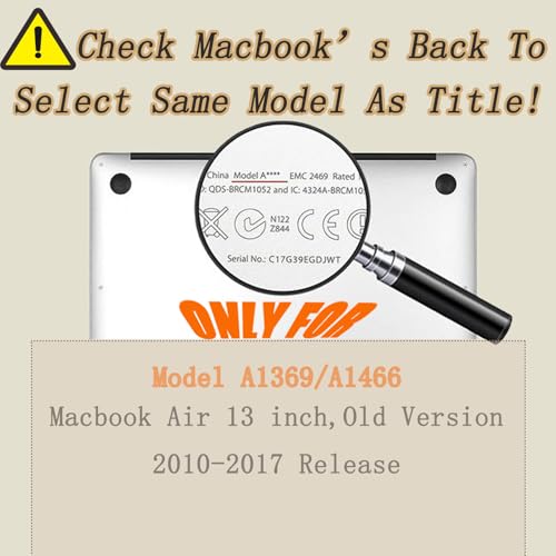 Laptop Case Compatible with MacBook Air 13 inch Case 2017 2016 2015 2014 2013 2012 2011 2010 Release Model A1466 A1369, Plastic Hard Shell Case Cover & Keyboard Cover Skin - Pink Marble - color: 1255 Pink marble, size: Air 13" 2010-2017(A1369/A1466)