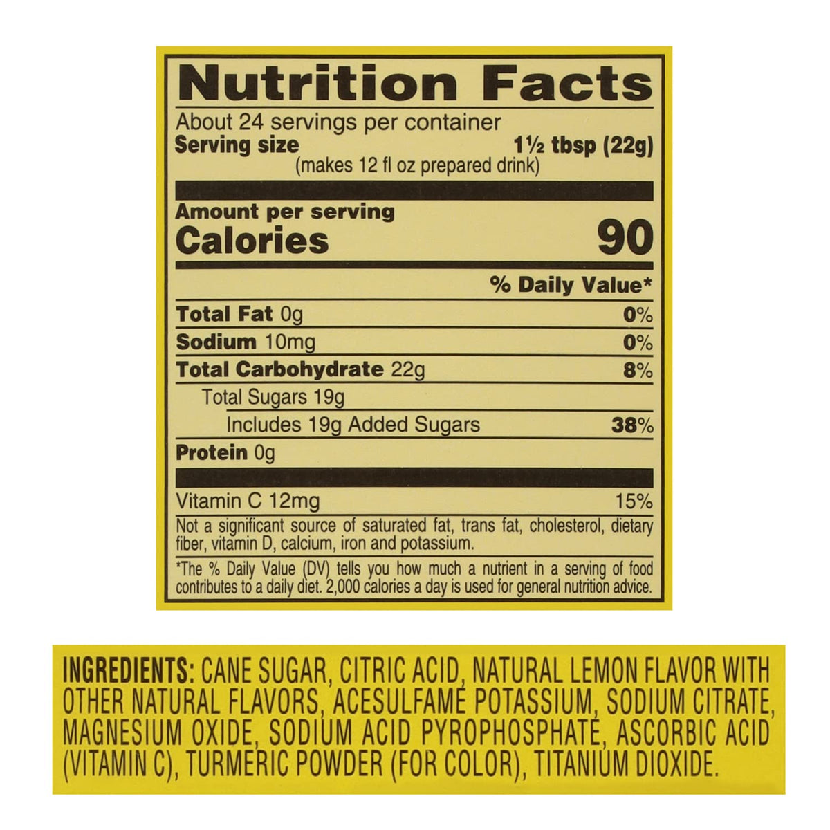 4C Lemonade Powdered Drink Mix Canister – 6 Pack, 9 Quarts, Family Sized Bundle