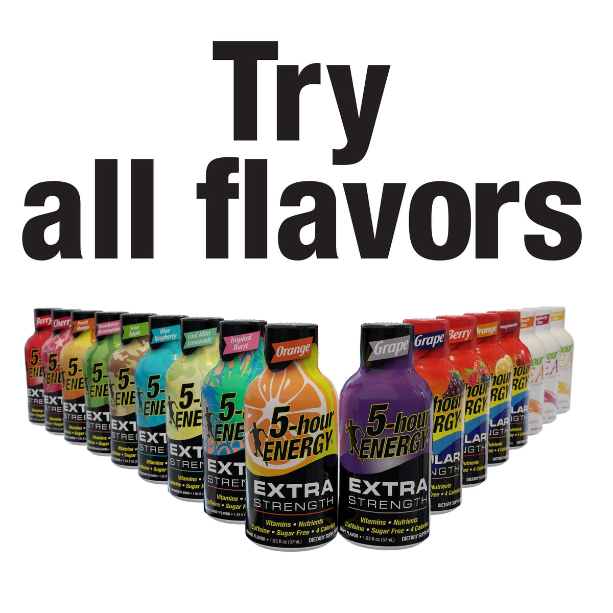 5-hour ENERGY Shot Extra Strength Peach Mango – 1.93 oz, 12 Count