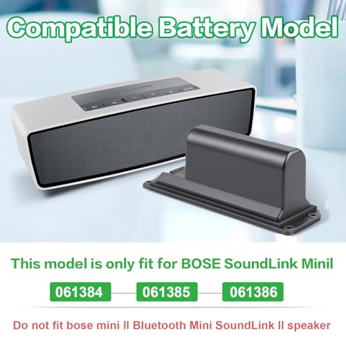 Futurebatt 061384 061385 Battery for Bose Soundlink Mini I one Gen 1 Speaker US Version bateria para 413295 61385 61384 61386 63287 061384 061386 063287 - size: Soundlink Mini 6.10 × 4.13 × 1.97 in