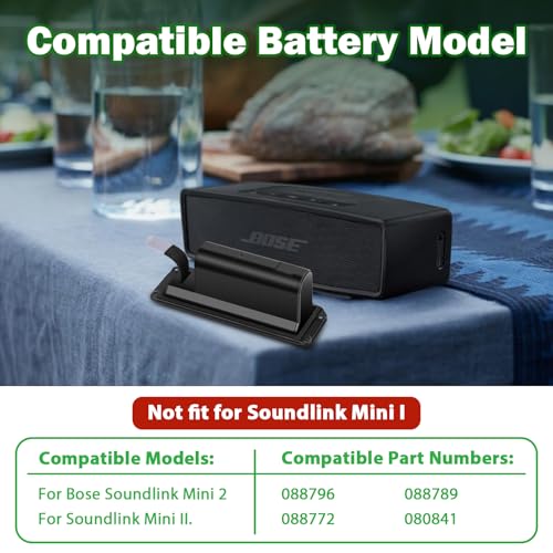 TREE.NB 3400mAh Replacement Battery for Bose Soundlink Mini 2, Bose 088789, 088796, 088772 - size: 4.45*1.61*1.5inch 088796