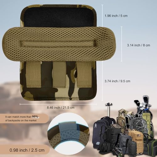 ZINZ 2-Pack Universal Wide Shoulder Pad with Ultra Thick Cushion for Bag Luggage Backpack Bag Crossbody - color: CA01FL02