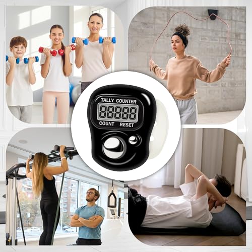 Electronic Finger Clicker Counter 5-Digit LCD Hand Tally Counter Clicker for Knitting, Lap, Goods Counting, Golf