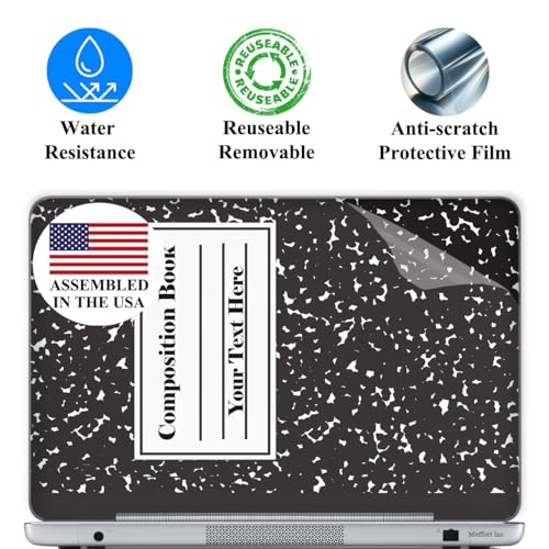 Custom Design Personalized Laptop Skin Sticker Cover Art Decal, Customize with Your Name or Text (12 Inch, Composition) - color: 3619, size: 12 Inch