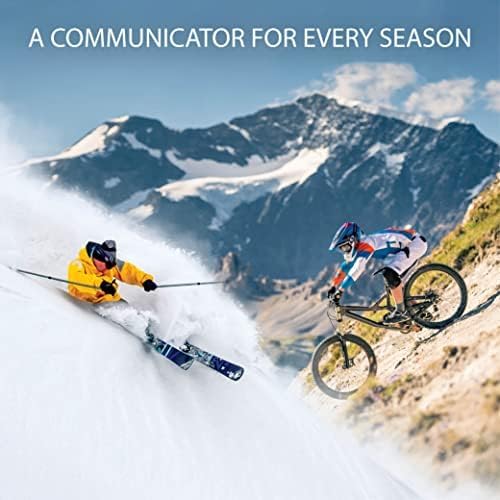 Cardo Packtalk Outdoor Helmet Communication System for Skiing, Snowboarding, Mountain Biking, Cycling and Other Outdoor Activities