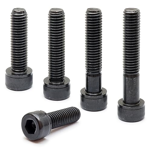 MonsterBolts - 1/4"-20 x 5/8" Socket Head Screws, ASTM A574, Alloy Steel, Black Oxide, 10 Pack - size: 0.625 In. (5/8")