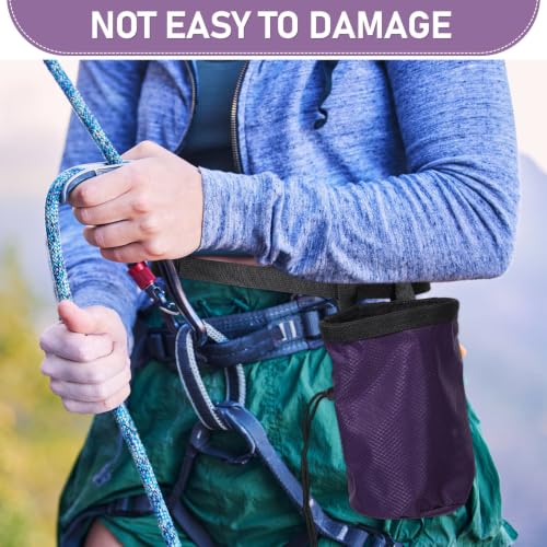 Large Capacity Climbing Chalk Bag for Outdoor Climbing Activities, Ergonomic Design with Oxford Cloth and Fleece Material, Portable and Anti-Slip Powder Storage Bag for Bouldering