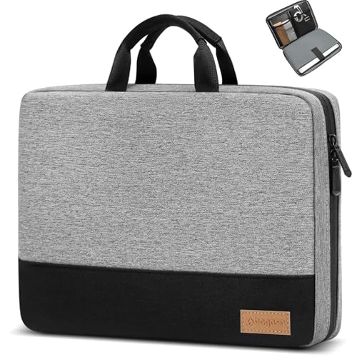 bagasin 13.3 Inch Laptop Sleeve Case TSA Friendly | Laptop bag fits MacBook Pro 14, Water-resistant - color: Gray, size: 13-13.3