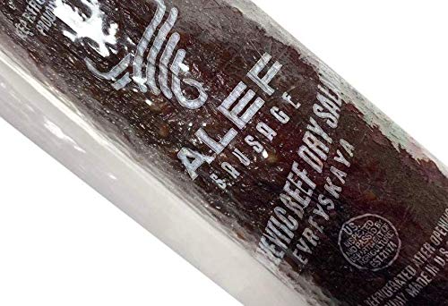 Alef Beef Salami Evreyskaya (Jewish) 1.5 Lb - Cured Charcuterie Meat, Perfect Hard Salami For Deli & Charcuterie Boards