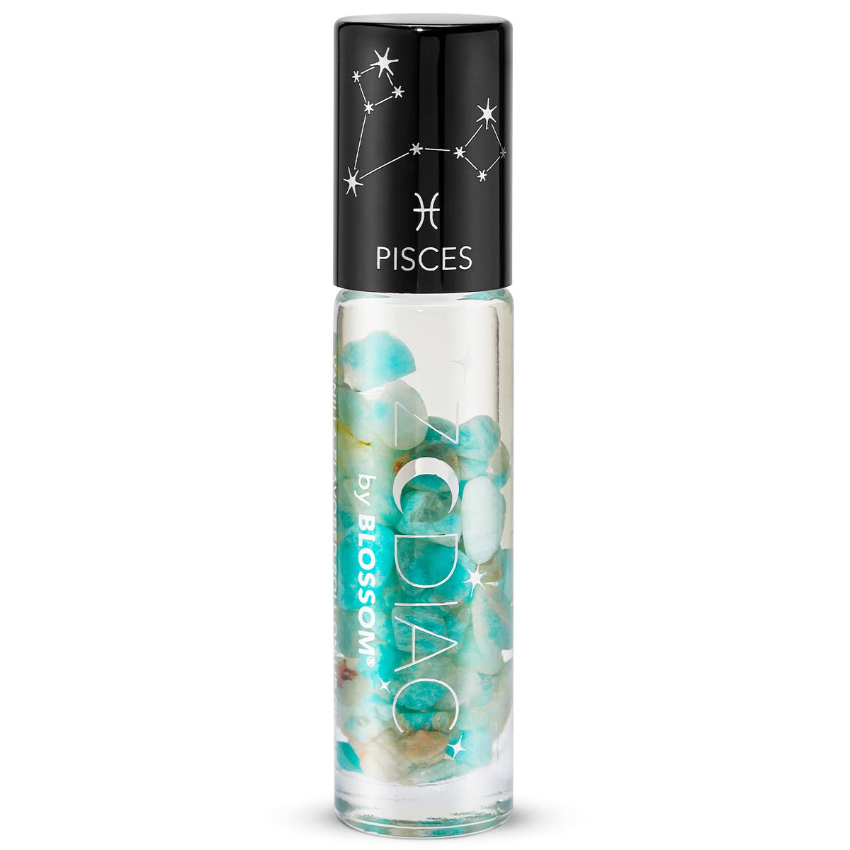 Blossom Zodiac Sign Vanilla Scented Moisturizing Roll-On Lip, 2 Pack Bundle